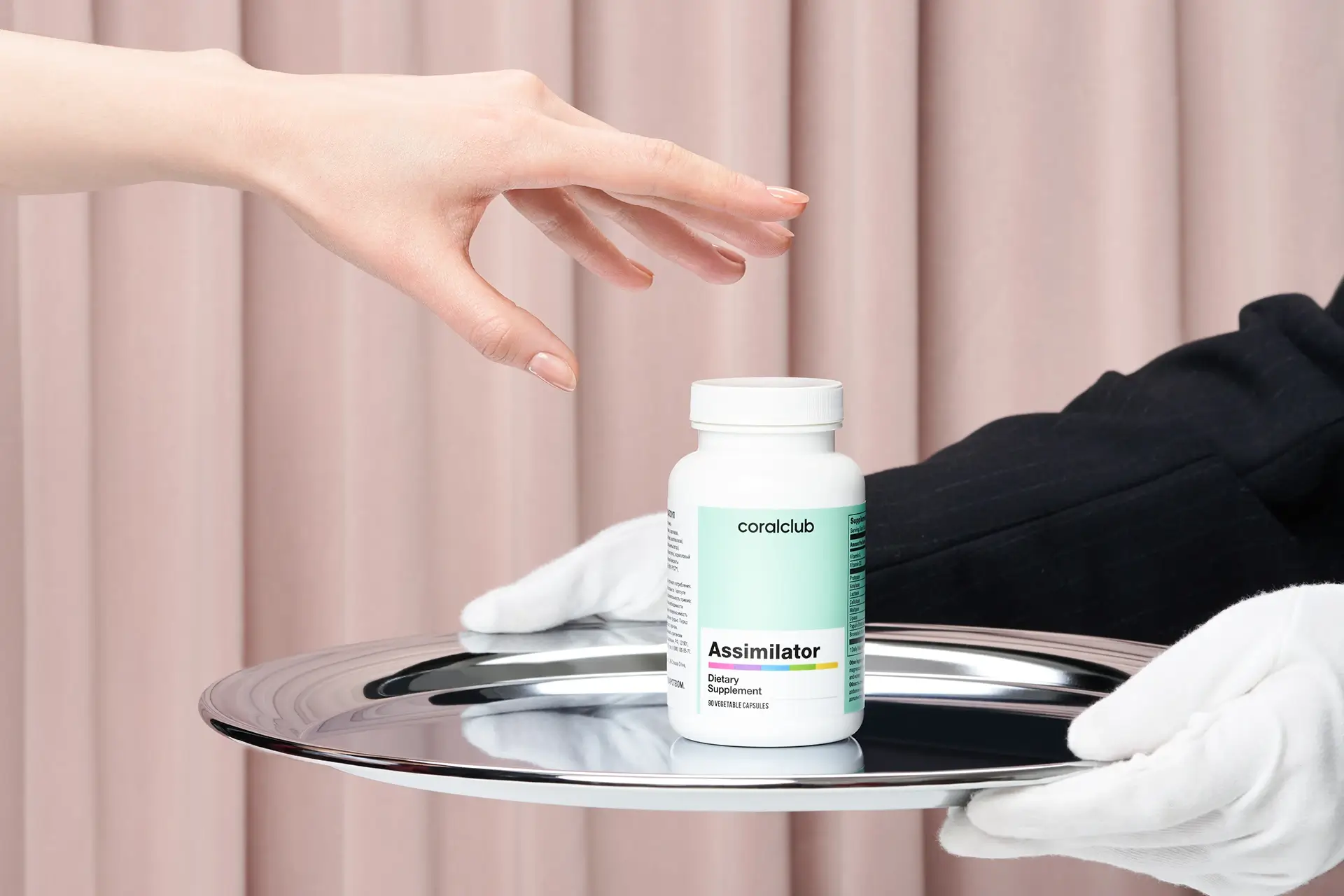Assimilator – complemento alimenticio. Peso neto: 62 g.