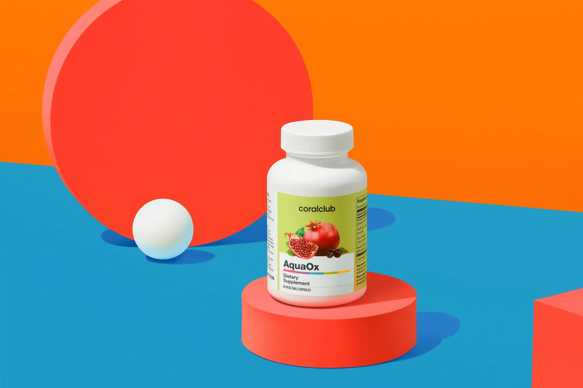 AquaOx – complemento alimenticio. Peso neto: 37 g