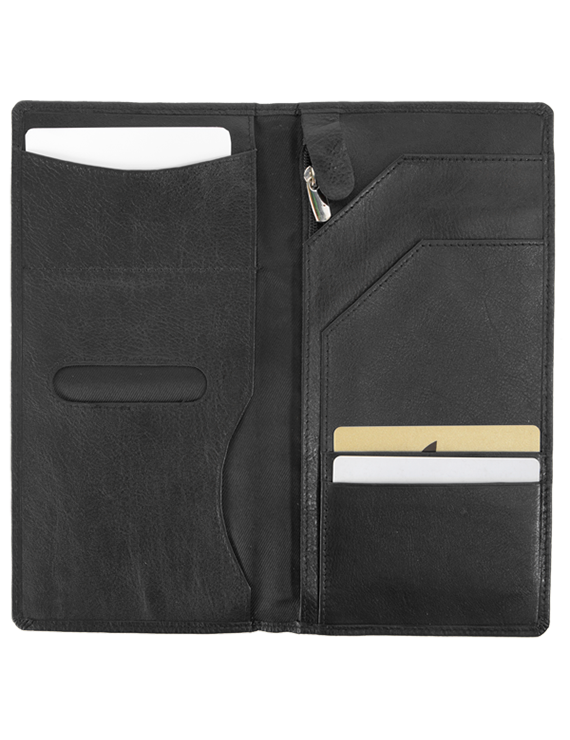 Cartera de viaje de cuero