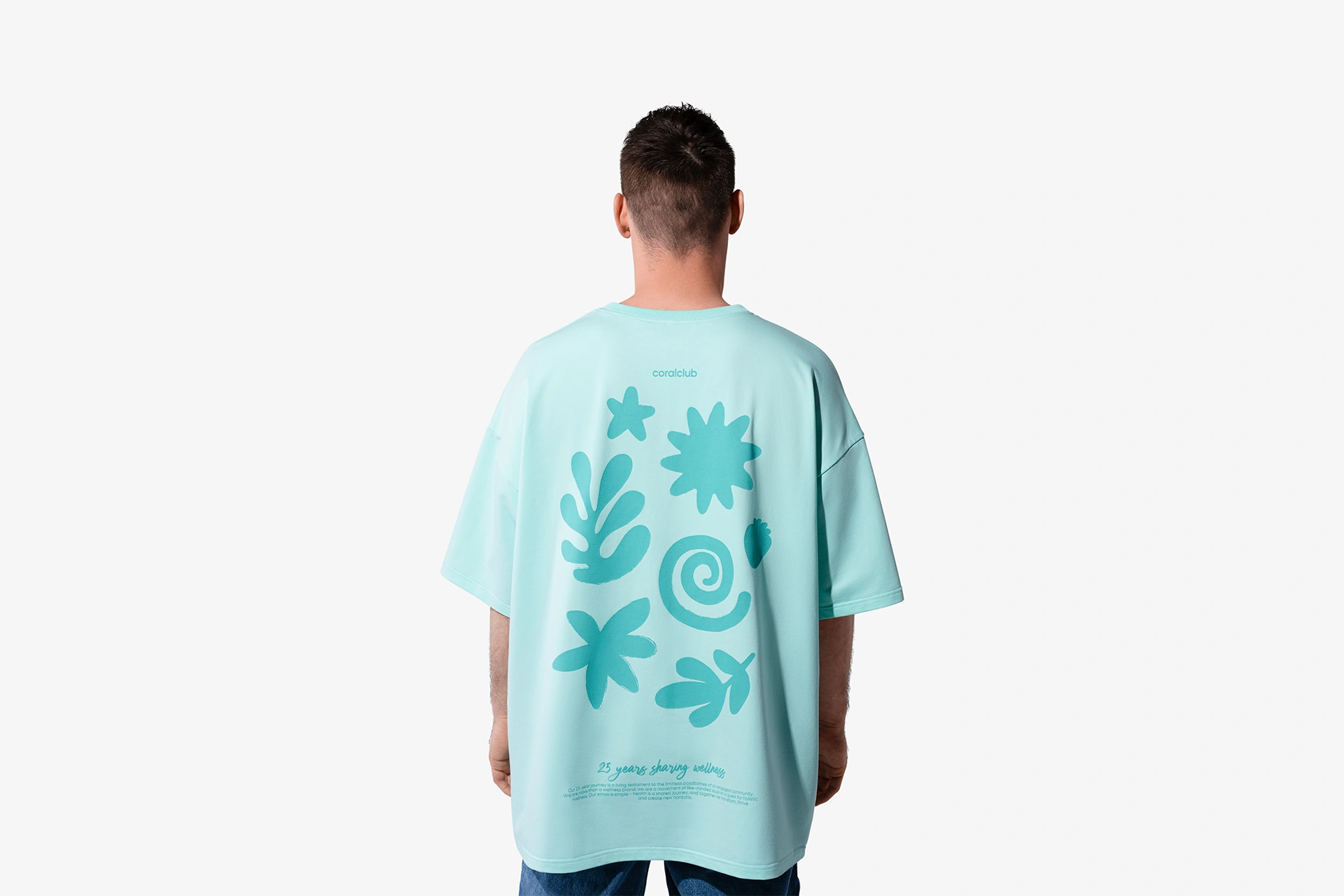 Camiseta oversize, verde menta