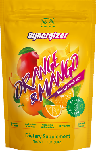 Sinergizador con sabor de naranja y mango