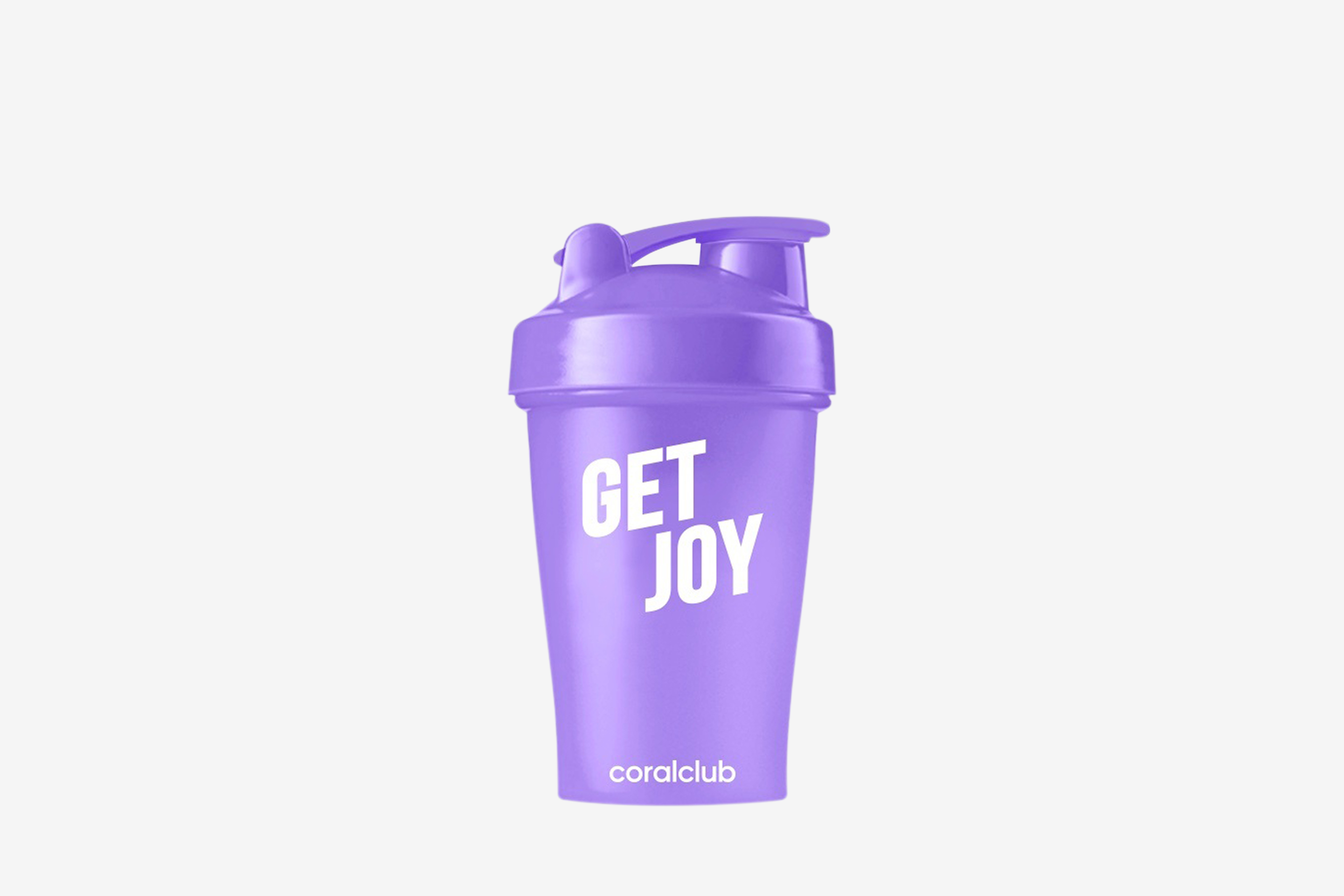 Coctelera Coral Club Get joy 400 ml lavanda